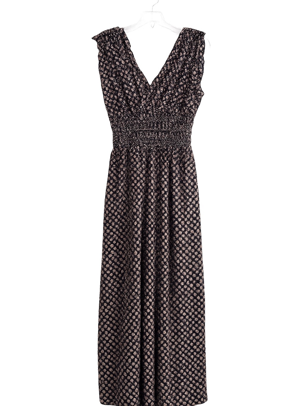 Women’s Large Smocked Waist Printed Wide-Leg Romper | Boho Chic | Flattering Fit